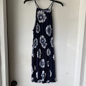 Everly Navy and White Floral Dress